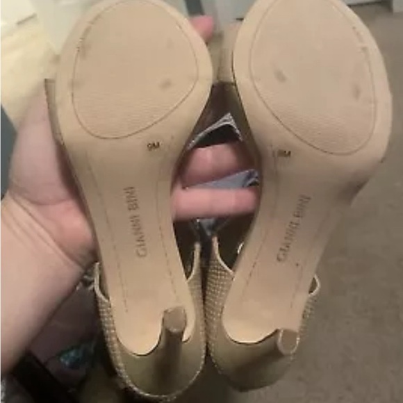 Gianni Bini Open Toe Pumps Nude Size 9 - Picture 5 of 8